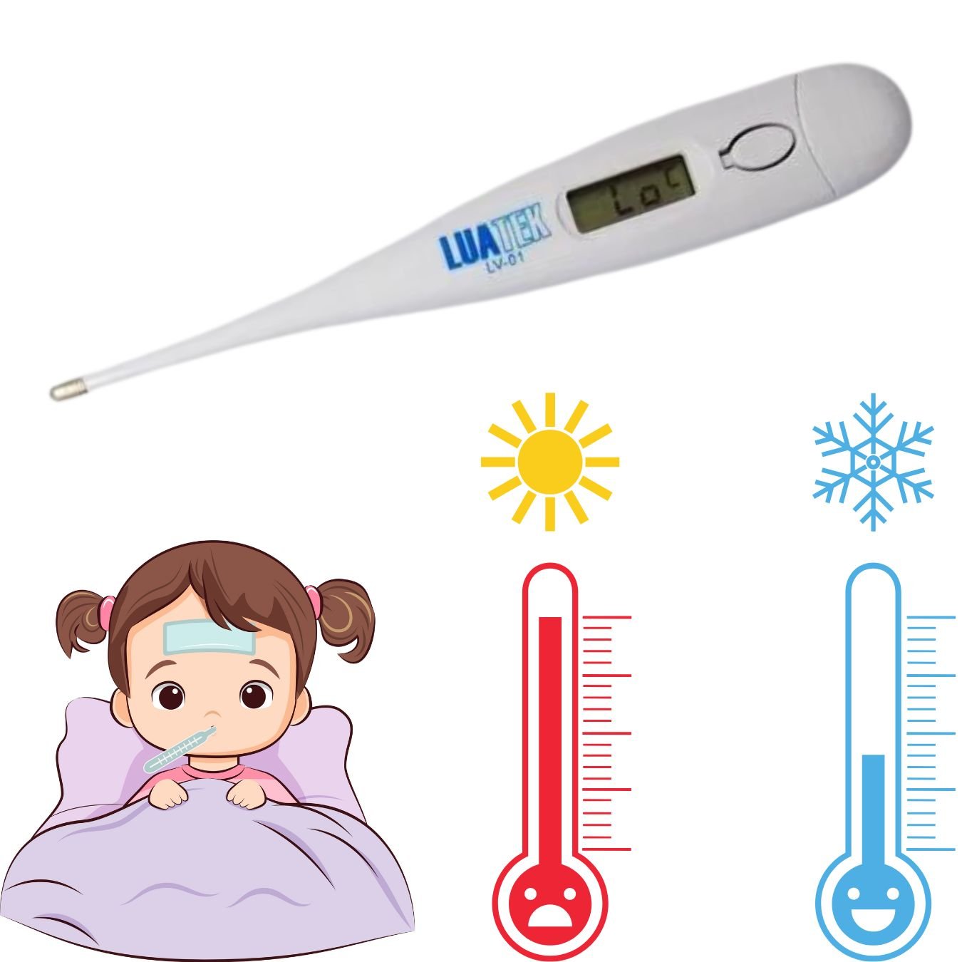 Termometro Digital Lv-01 Lua Tek - 3