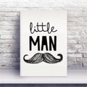 Ver imagem 1 de Placa MDF Homenzinho Garoto Bigode
