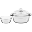 Ver imagem 1 de Jogo 5pç Sobremesa Home&co Vidro 1l/300ml Transparente