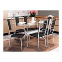 Ver imagem 1 de Mesa Cozinha Loire 150 + 6 Cad Lisboa Cromado Kappesberg