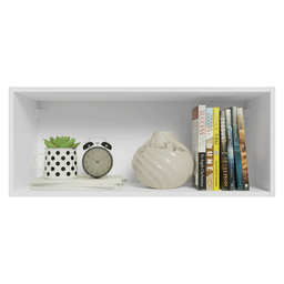 Armário Aéreo para Quarto 80 Cm Nicho Aberto Branco Neo Madesa - 5