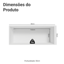 Ver imagem 3 de Armário Aéreo para Quarto 80 Cm Nicho Aberto Branco Neo Madesa