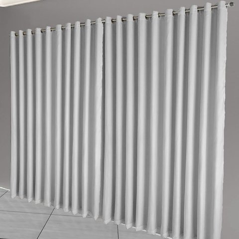 cortina blackout Celina corta luz 8,00 x 2,80 p sala branco