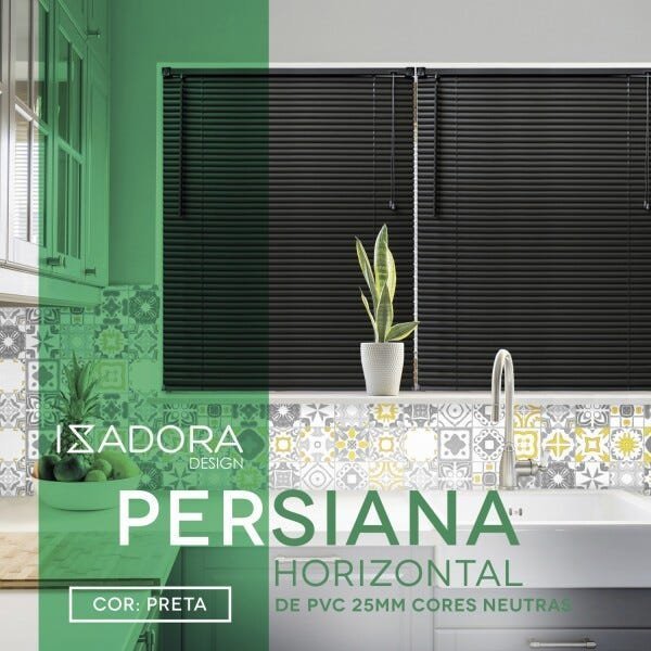 Persiana PVC 25mm Isadora Design 60cmx50cm - 6