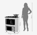 Ver imagem 3 de Balcão para Cooktop e Forno Turim Kaiki Móveis - Branco