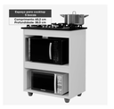 Ver imagem 4 de Balcão para Cooktop e Forno Turim Kaiki Móveis - Branco