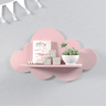 Trio De Prateleiras De Nuvens Nichos Decoração Quarto Bebê 9mm:Rosa - 3