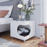 Mesa Pet Lateral com Almofada - Branco - 1