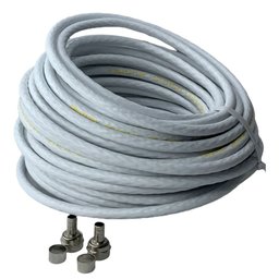 Kit Cabo Coaxial 15 Mts Rg59 P/antena E Conectores - 1