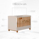 Ver imagem 7 de Quarto de Bebê Completo Berço 2 em 1, Cômoda e Guarda Roupa MDF Apolo Reller Areia Fosco/Savana