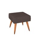 Ver mais imagens de Poltrona Decorativa com Puff Pequim Veludo Confortável Marrom Matrix