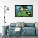 Ver imagem 2 de Quadro com moldura Minecraft Mojang Bed