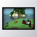 Ver imagem 1 de Quadro com moldura Minecraft Mojang Bed