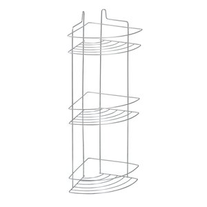 Suporte Porta Shampoo de Canto Triplo Cromado - Cód 06967