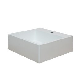 Cuba Pia para Banheiro de Apoio Lavabo 40cmx37cm - Genova Branco - 5