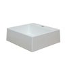 Cuba Pia para Banheiro de Apoio Lavabo 40cmx37cm - Genova Branco - 5