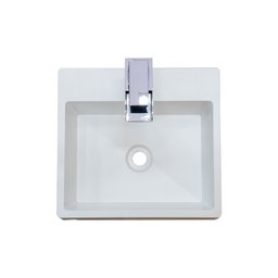 Cuba Pia para Banheiro de Apoio Lavabo 40cmx37cm - Genova Branco - 6