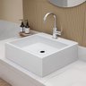 Cuba Pia para Banheiro de Apoio Lavabo 40cmx37cm - Genova Branco - 1