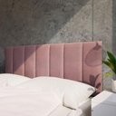 Ver imagem 2 de Cabeceira Casal Carla 140x60 Veludo Rose - M&f Decor
