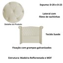 Ver imagem 3 de Cabeceira de Cama Box Estofada Sienna 140 Cm Casal Suede