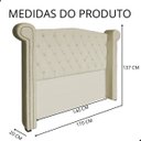 Ver imagem 4 de Cabeceira de Cama Box Estofada Sienna 140 Cm Casal Suede