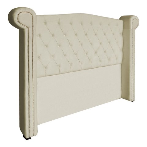 Cabeceira de Cama Box Estofada Sienna 140 Cm Casal Suede