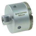 Ver imagem 1 de Broca Serra Copo Diamantada 65mm Rosca M14 para Esmerilhadeira Furos Limpos Telhas Tijolos Cêramica 