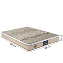 Ver imagem 2 de Colchão Casal Espuma D33 Fort Gazin 138x188x21cm Bege Branco Suporta até 150kg por Pessoa