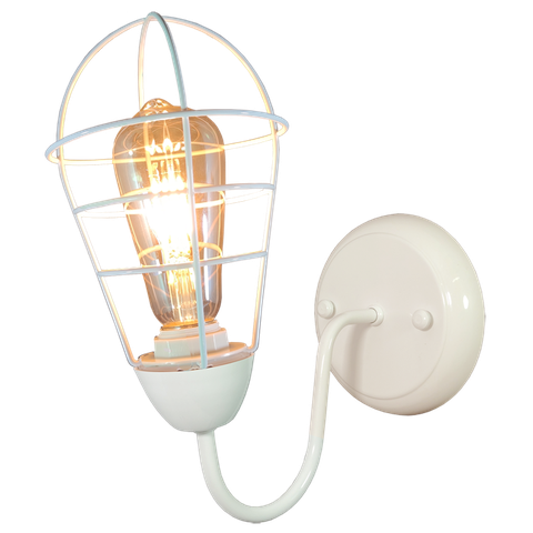 Arandela Parede Aramado Lampshape Branca Sala Corredor