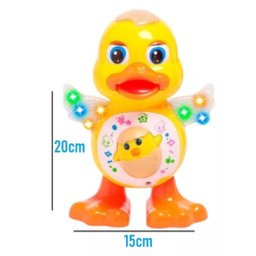 Brinquedo Pato Dançante Musical com Luzes e Som Infantil - 3