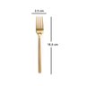 Jogo 6un Garfos Sobremesa Inox Dourado Luxe Gold Mesa Posta - 4