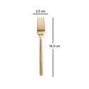 Ver imagem 4 de Jogo 6un Garfos Sobremesa Inox Dourado Luxe Gold Mesa Posta