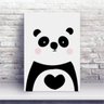 Placa MDF bebê panda - 1