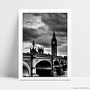 Ver imagem 2 de Quadro Decorativo Monumento Cidade Londres em Moldura Caixa Tacolado Moldura Trad 1cm Madeira Escura