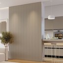 Ver imagem 1 de Kit 3 Placas de Painel Ripado Tóquio 250cm x 58cm x 3,3mm (Rende 4,35m²) Ecorevest Bege