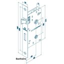 Ver imagem 2 de Fechadura Banheiro Icaro Roseta Quadrada Ros24 Antique Brass 40mm (40x53) Soprano