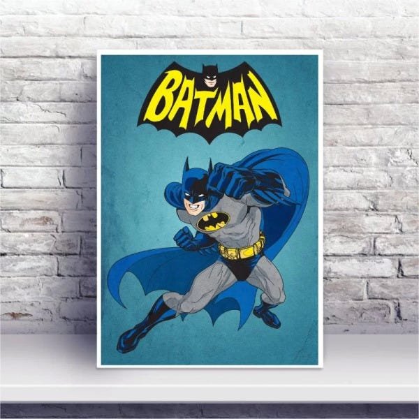 Quadros decorativos Desenho super herói Batman