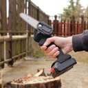 Ver imagem 3 de Mini Serra Eletrica Sem fio Portatil 24V de Mao Motoserra Corta Madeira Podar Jardinagem Arvore