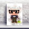 Placa MDF Personagem Carl Fredricksen Filme amor Up - 1