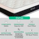 Ver imagem 2 de Cama Box Baú Viúvo e Colchão Dallas Molas V-store Cor:preto