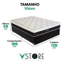 Ver imagem 3 de Cama Box Baú Viúvo e Colchão Dallas Molas V-store Cor:preto