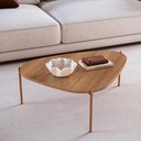 Ver imagem 6 de Mesa de Centro Organica Pe Metal Dourado Hanover 28014 Artesano Hanover Dourado