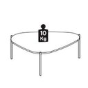 Ver imagem 3 de Mesa de Centro Organica Pe Metal Dourado Hanover 28014 Artesano Hanover Dourado