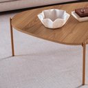 Ver imagem 2 de Mesa de Centro Organica Pe Metal Dourado Hanover 28014 Artesano Hanover Dourado
