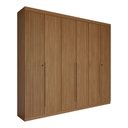 Ver imagem 1 de Guarda-Roupa Casal Genebra 6 Portas 4 Gavetas Ripado Jatoba - Panorama Móveis