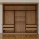 Ver imagem 6 de Guarda-Roupa Casal Genebra 6 Portas 4 Gavetas Ripado Jatoba - Panorama Móveis