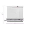 Painel Home / Rack Ripado Linea Sevilha Nature / Off White (6069-207039) Linea Brasil - 7