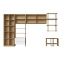Ver imagem 3 de Guarda-roupa Casal Modulado Infinity 10 Portas 2 Gavetas Savana/branco Fosco - Genialflex