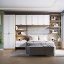 Ver imagem 1 de Guarda-roupa Casal Modulado Infinity 10 Portas 2 Gavetas Savana/branco Fosco - Genialflex