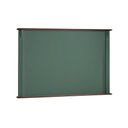 Ver imagem 5 de Conjunto Rack 60811 + Painel 50513 para Sala Pés Luiz Xv 1 Gaveta 2 Portas - Verde Musgo/imbuia